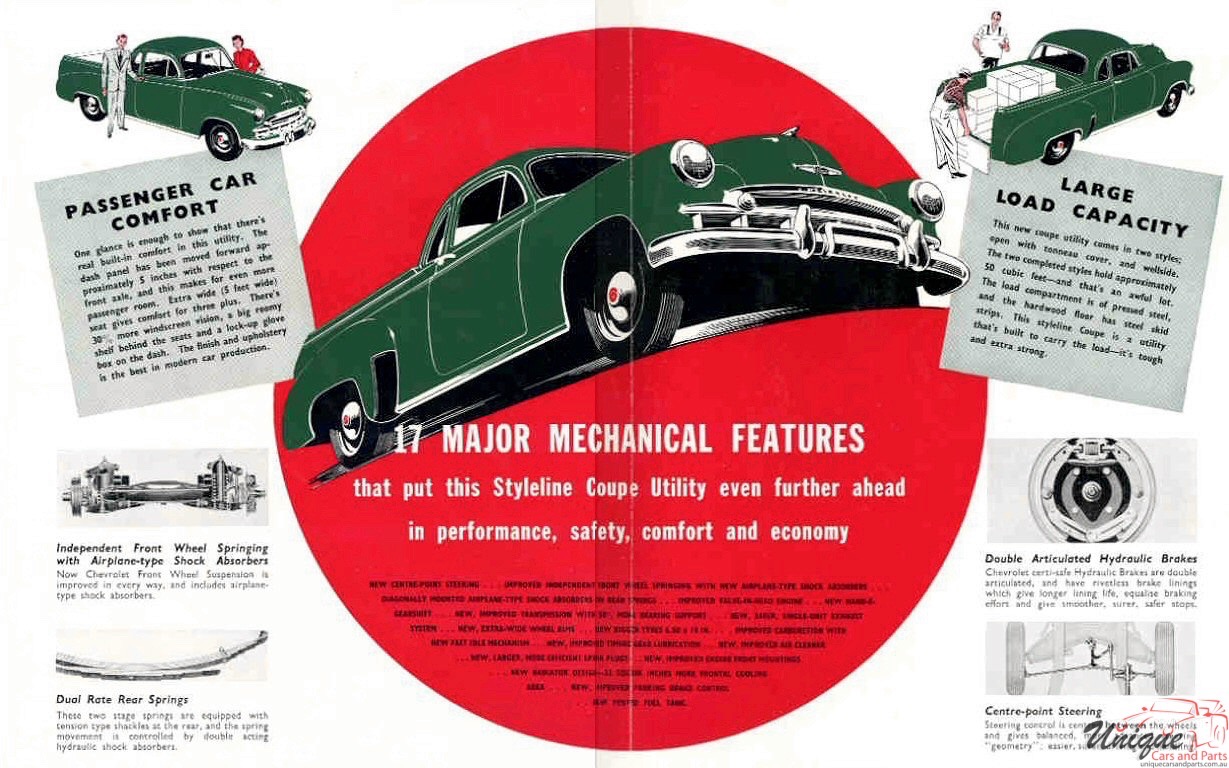 1949 Chevrolet RHD Pickup Australian Brochure Page 1
